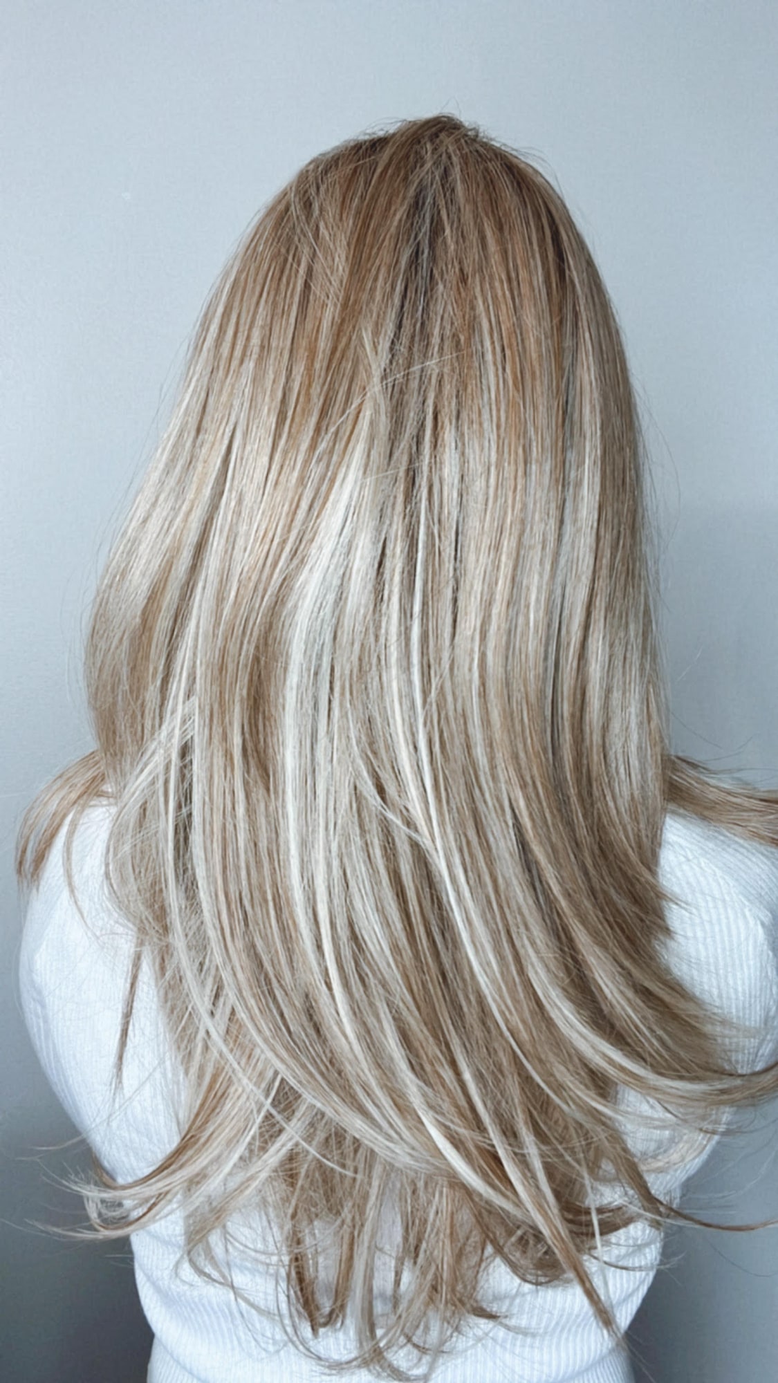 EllaRae | Bianca-Biscotti Blonde | Mid-Length Layered Cool Blonde with ...