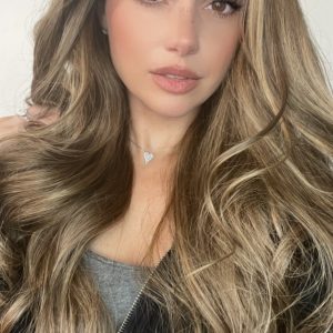 EllaRae | Valentina Style Wig | Lace Front Long Caramel Brunette with Highlights