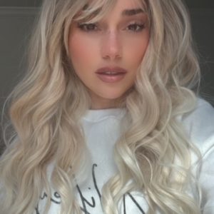 EllaRae | Leah Wig | Rooted Blonde Long Wavy Wig with Bangs